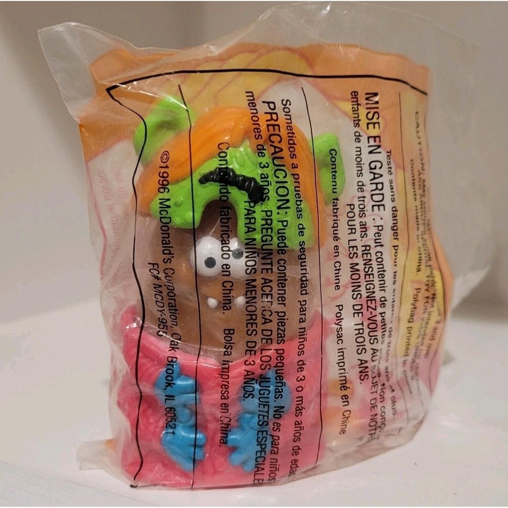 VTG 1996 McDonalds Happy‎ Meal Halloween Monster McNugget Buddies Toy New in Bag